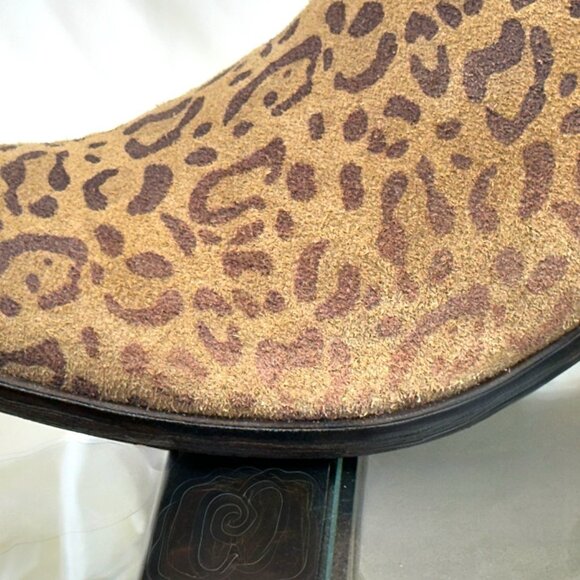 Lucky Brand Women Suede Booties LK-Basel Leopard Print Javan Brown Size 10 M - Picture 13 of 16